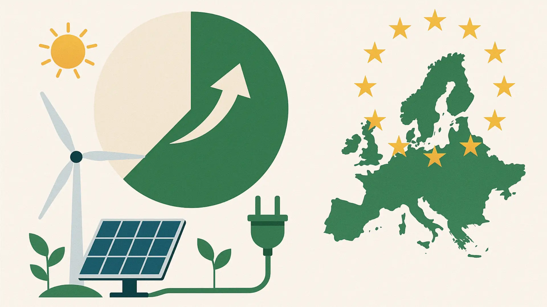 Oltre il 50% dell’elettricità UE è green