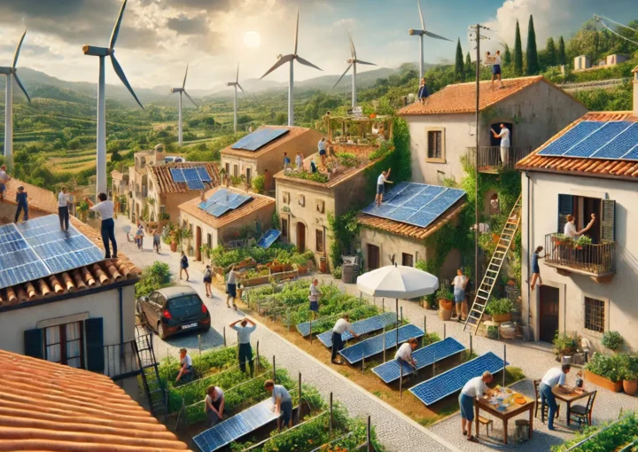 Autoproduzione energie rinnovabili Immagine generata da AI