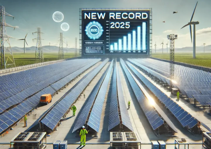 Nuovo record fotovoltaico Immagine generata da AI