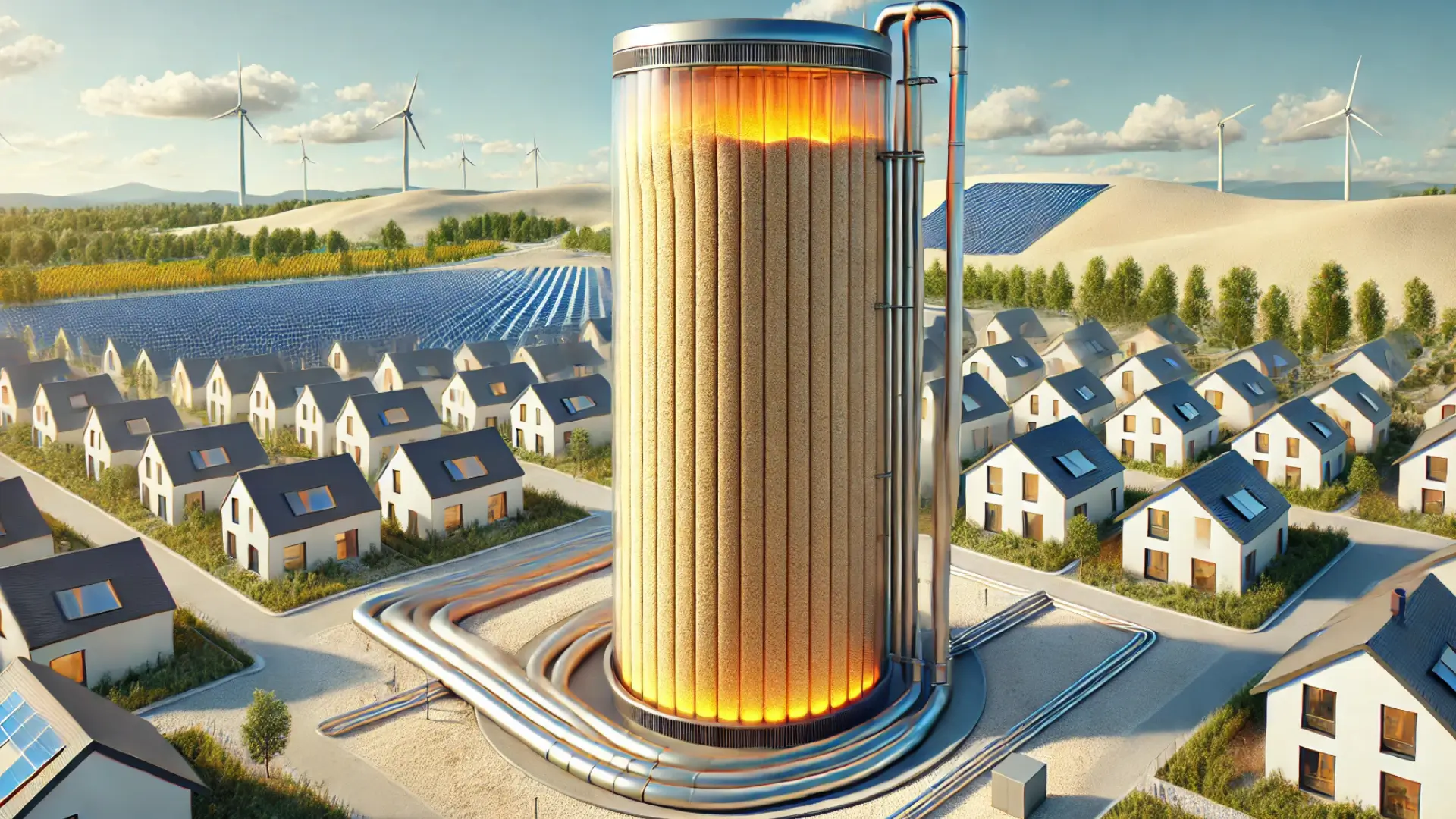 Mega batteria di sabbia per accumulare energia