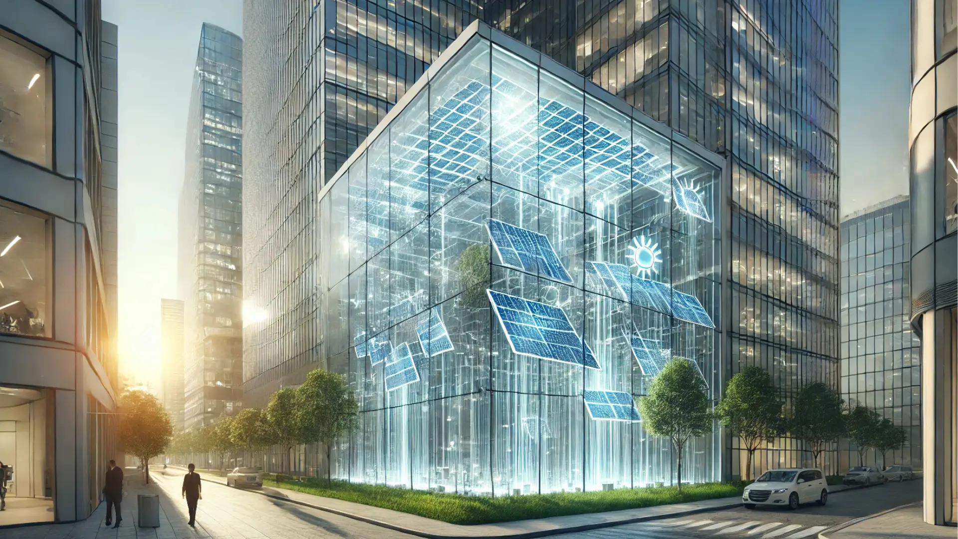 Finestre fotovoltaiche trasparenti che producono energia